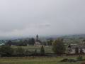 37 Chapel at Muthmannsdorf 3 * The mountain peeking through the clouds * 800 x 600 * (111KB)